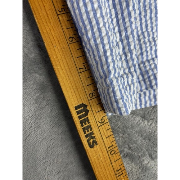 Vineyard Vines Seersucker Club Shorts‎ Men's 28 Blue White Striped Swordfish 9" - Picture 8 of 9